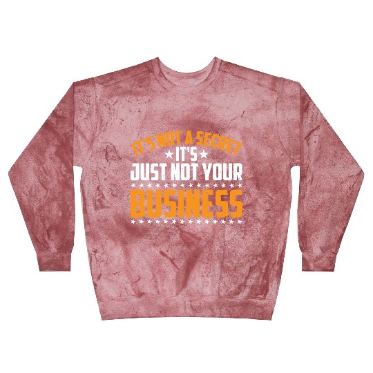 It's Not A Secret It's Just Not Your Business 3 Blast Sweatshirts