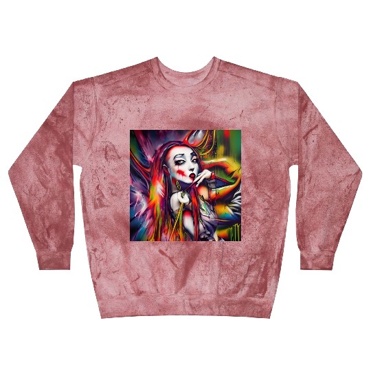 Ghost Witch Vampire Girl Dreams Pop Street Art Blast Sweatshirts