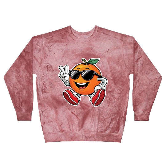 Funny Orange Fruit Relaxing Blast Sweatshirts