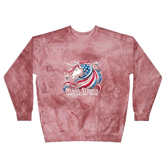 Star-Spangled Unicorn with American Pride and Blast Sweatshirts