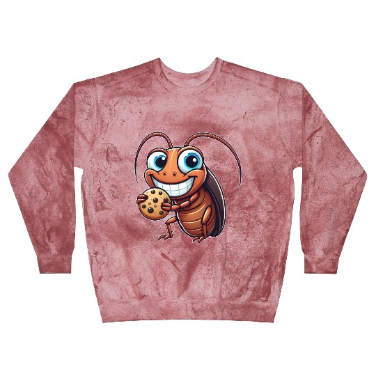 Funny cookie cockroach sweet dessert comic Blast Sweatshirts