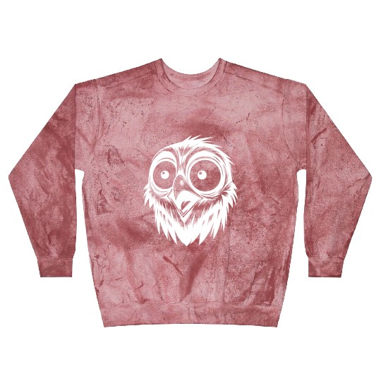 Scared Horror Bird Drawing Blast Sweatshirts