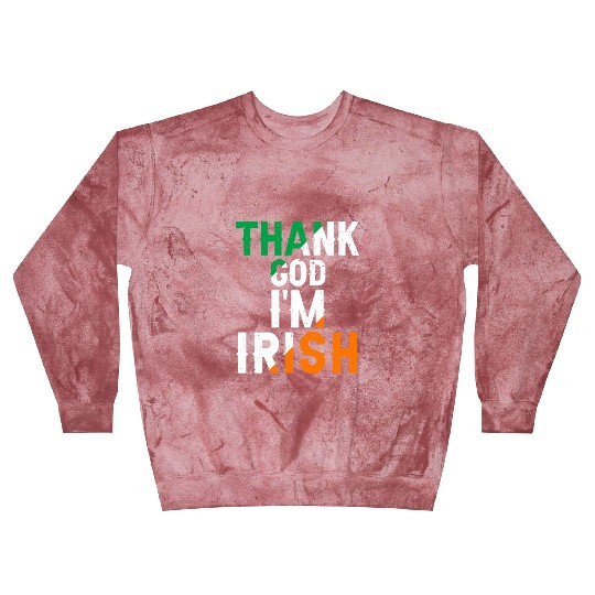 St Patricks Thank God Im Irish Premium Blast Sweatshirts