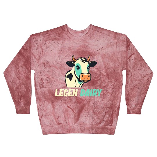 Legend Dairy Cattle Farmer Hereford Ranchero Blast Sweatshirts