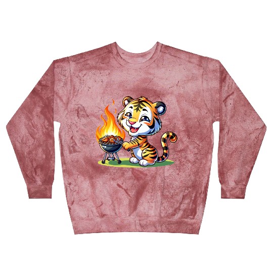 Cute BBQ Tiger Blast Sweatshirts