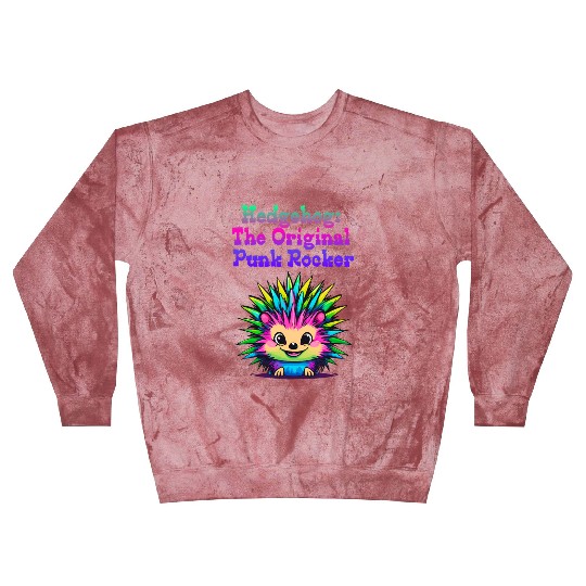 Cute Punk Rock Hedgehog: The Original Rebel Blast Sweatshirts