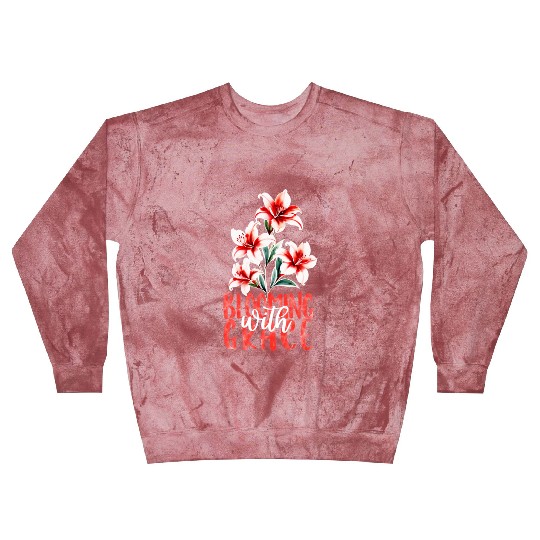 Elegant Red Azalea Watercolor Blast Sweatshirts