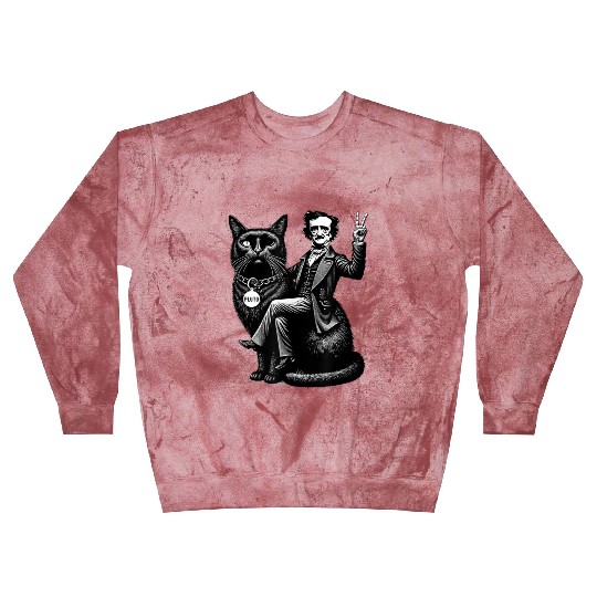 Edgar Allan Poe Riding Blast Sweatshirts