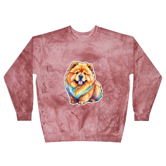 Chow Chow Watercolor Blast Sweatshirts