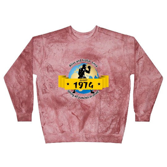 50th birthday Alive and kickin since 08/1974 Blast Sweatshirts