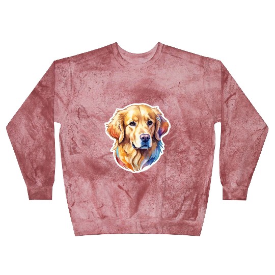 Golden Retriever Watercolor Blast Sweatshirts