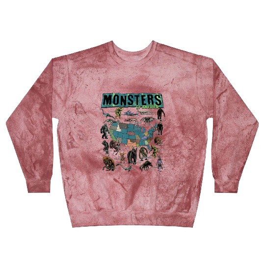 Cryptid Monsters Folklore Creature Cryptozoology Blast Sweatshirts