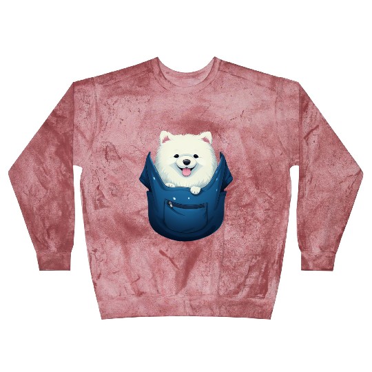 Cute Samoyed Puppy Dog In Pocket Pet Lovers Gifts Blast Sweatshirts