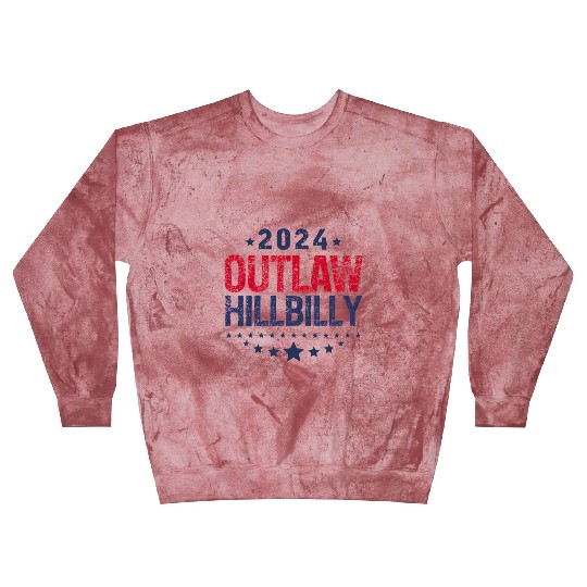 Trump Vance 2024 Outlaw Hillbilly US Flag Blast Sweatshirts
