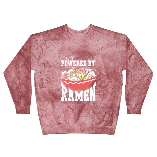 Powered By Ramen Anime Japanese Soup Cup Noodle Blast Sweatshirts