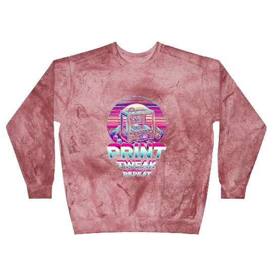 3D Print 3D Engineer Print Tweak Repeat Blast Sweatshirts