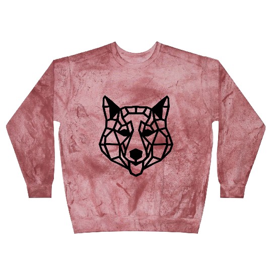 Husky Geo-Howl: Bold Designs for Winter Warriors Blast Sweatshirts