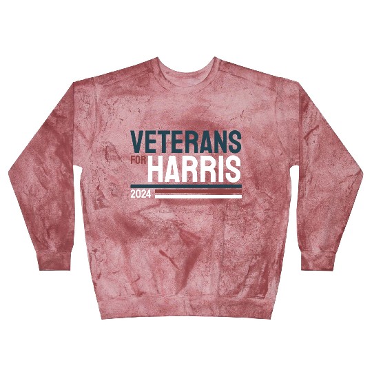 Veterans For Kamala Harris 2024 Election Blast Sweatshirts