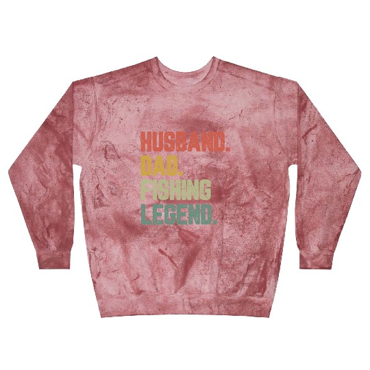Husband Dad Fishing Legend Funny Father Blast Sweatshirts