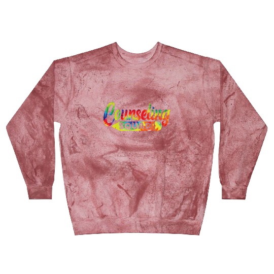 School Counselor Tie Dye Blast Sweatshirts