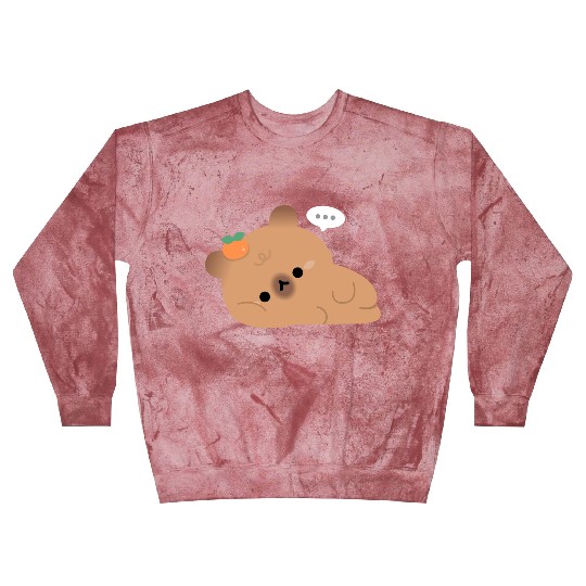Tired Capybara Blast Sweatshirts