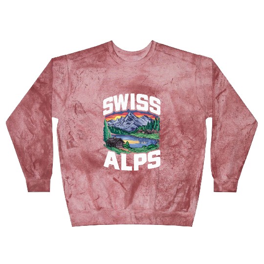 Swiss Alps Switzerland. Blast Sweatshirts