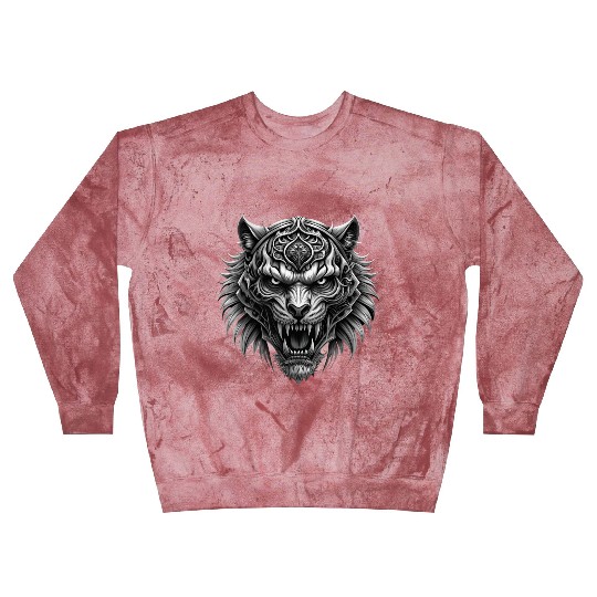 vector illustration tiger demon Blast Sweatshirts