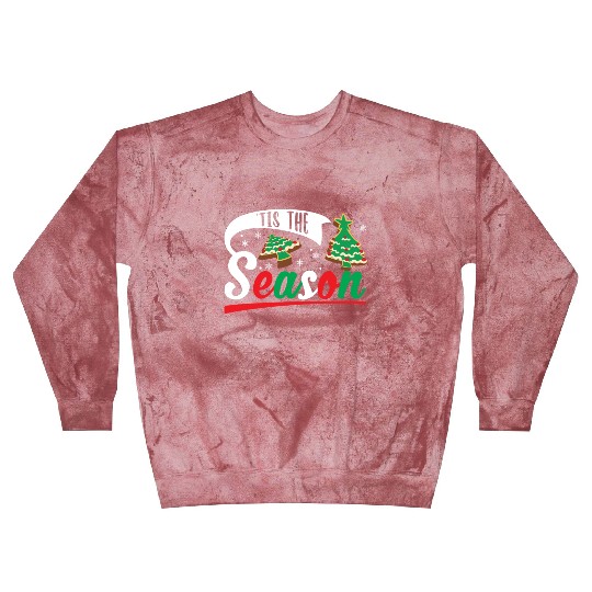Tis The Season Christmas Cakes Retro Xmas Pajamas Blast Sweatshirts