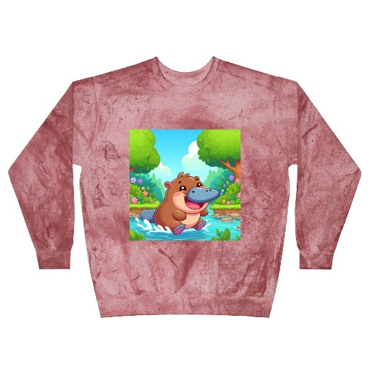 The hippo-platypus Blast Sweatshirts