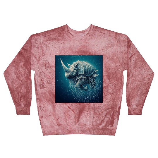 The jellyfish-rhino Blast Sweatshirts