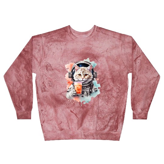 Space Cat Japanese Retro Kawaii Cute Kawaii Astron Blast Sweatshirts