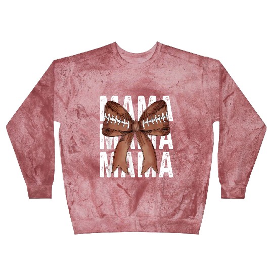 Coquette Football Mama Game Day Football Season Mo Blast Sweatshirts