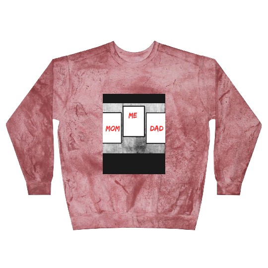 Family Love Trio: Mom, Me, and Dad Frames Blast Sweatshirts