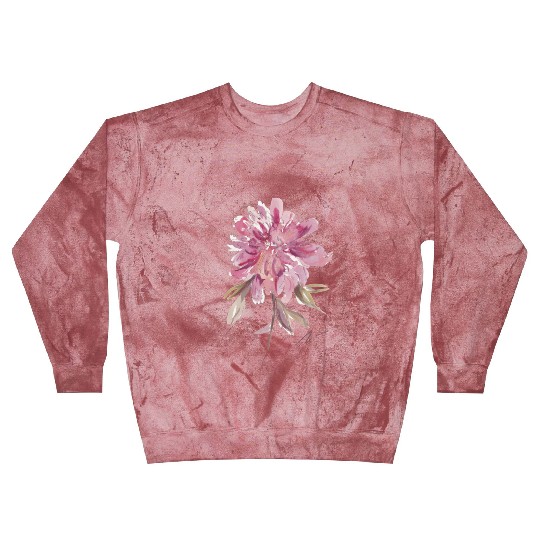 Peony loose watercolor hand-painted Blast Sweatshirts