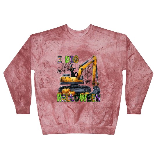 Construction Halloween Toddler I Dig Halloween Exc Blast Sweatshirts
