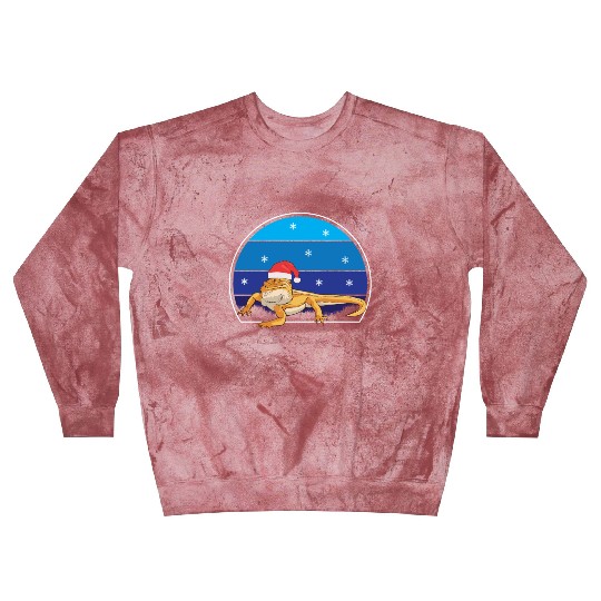 Iguana Christmas Light Sweater Funny Animals Lover Blast Sweatshirts