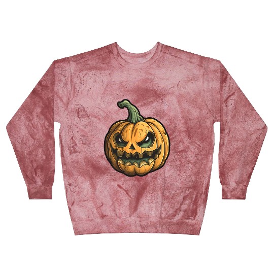 Grinning Green Stem Jack-O-Lantern Blast Sweatshirts