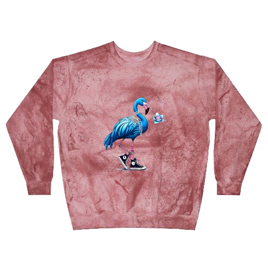Flamingo Chucks And Pearls Comma La Kamala 2024 Blast Sweatshirts