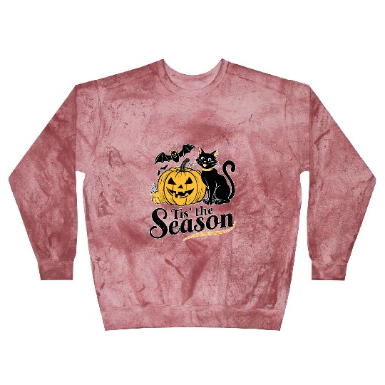 Tis the season Halloween bats pumpkin fall funny Blast Sweatshirts