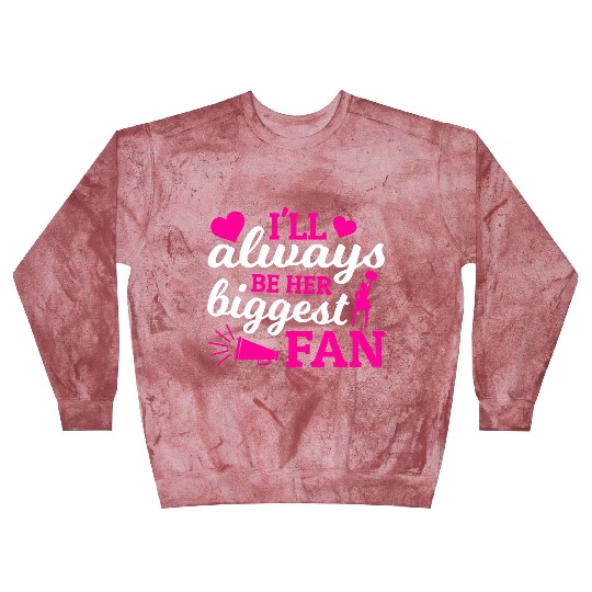 Always Her Fan Cheer Mom Cheerleading Mother's Day Blast Sweatshirts