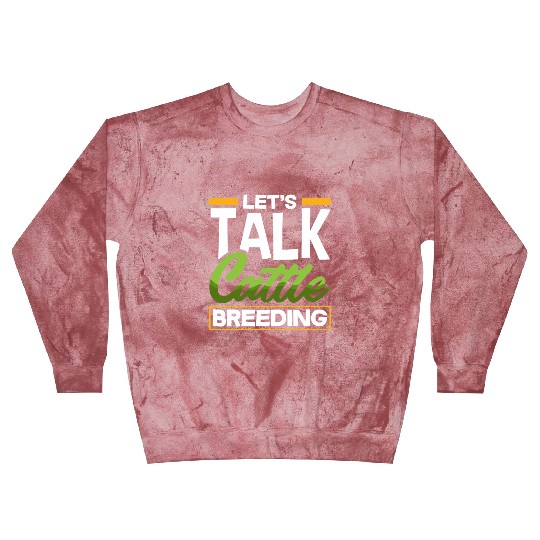 Let's Talk About Cattle Breeding Highland Cow Blast Sweatshirts
