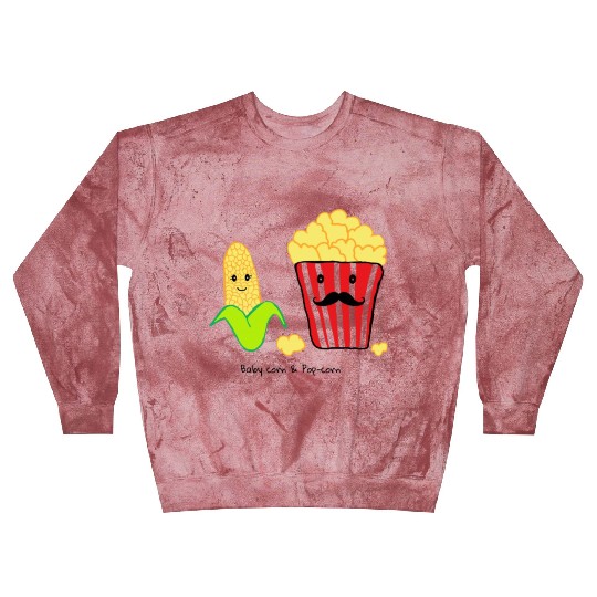 Baby corn and Popcorn Father and Baby design Blast Sweatshirts