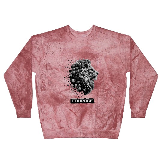 Courageous King: Lion Head Blast Sweatshirts