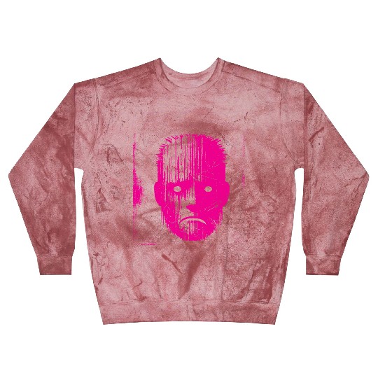 Sad Weird Face Pink Blast Sweatshirts