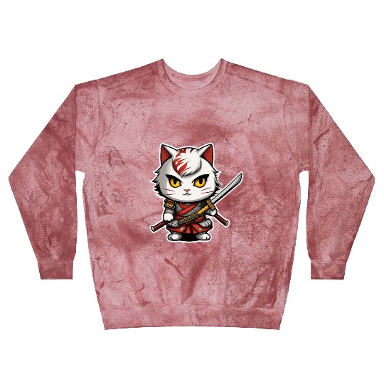 ninja cat with a katana 2 Blast Sweatshirts