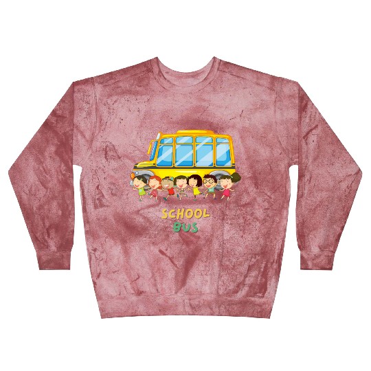 Cool School Bus Here I Come Back to School Driver Blast Sweatshirts