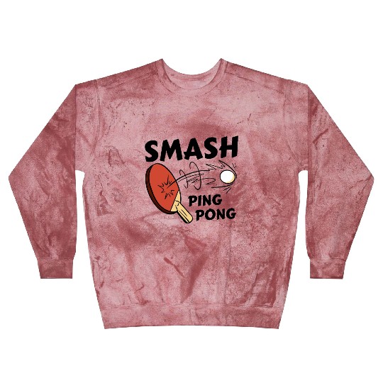 Ping Pong Paddle and Ball Smash Blast Sweatshirts
