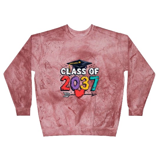 Celebrating the Class of 2037: A Colorful Future Blast Sweatshirts