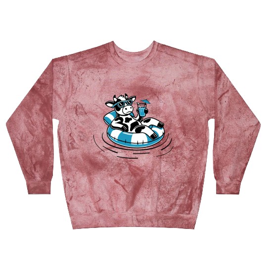Cool Cow Float Blast Sweatshirts