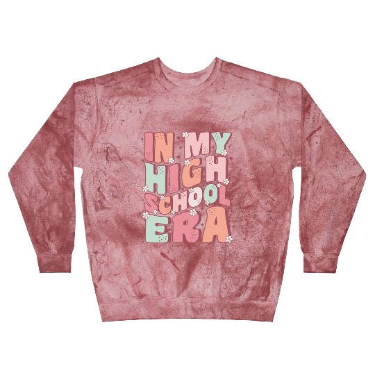 In My High School Era Cute Groovy Back to School Blast Sweatshirts